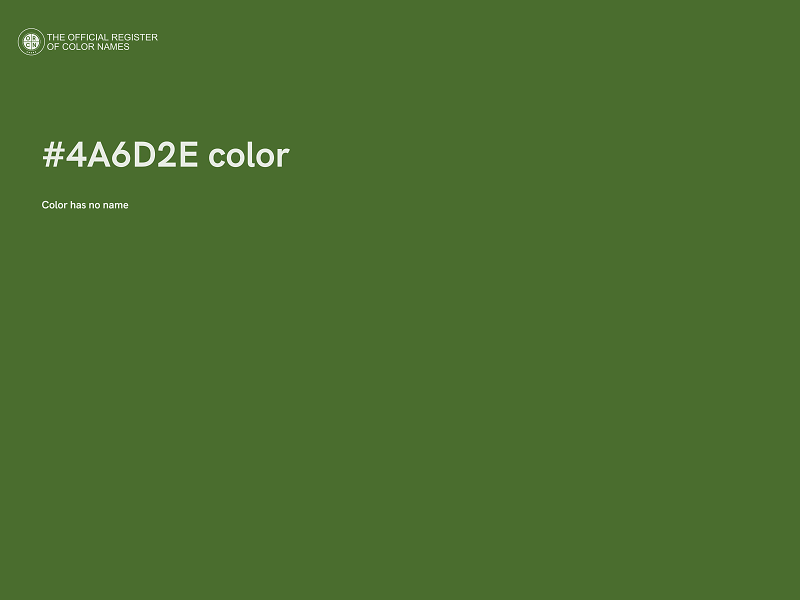 #4A6D2E color image