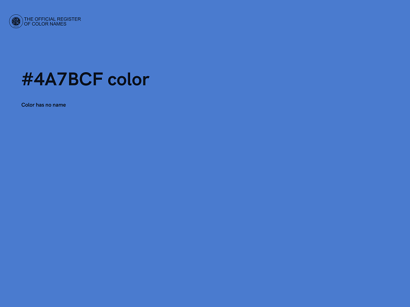 #4A7BCF color image