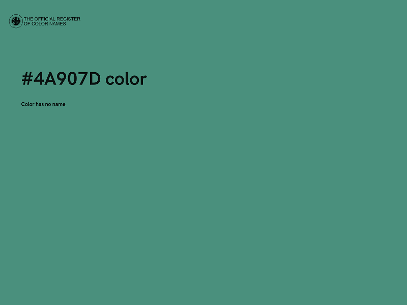 #4A907D color image