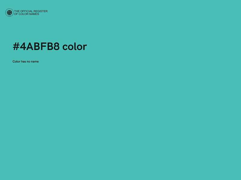 #4ABFB8 color image