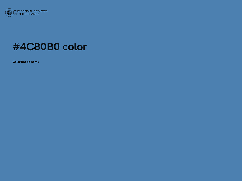 #4C80B0 color image