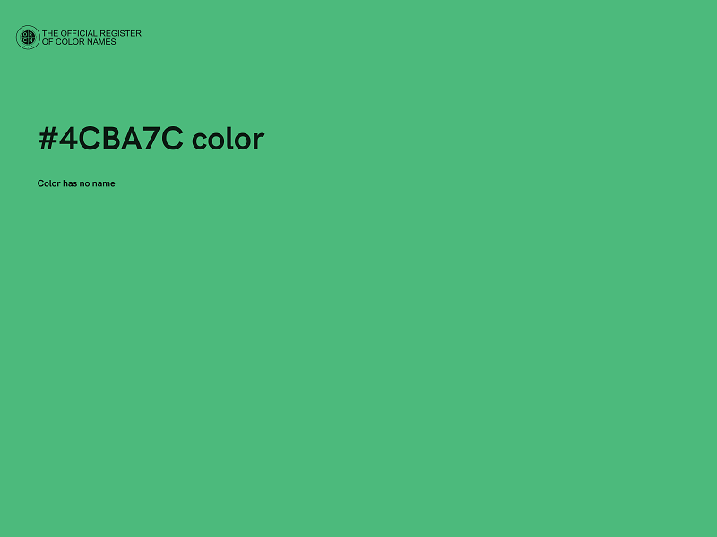 #4CBA7C color image