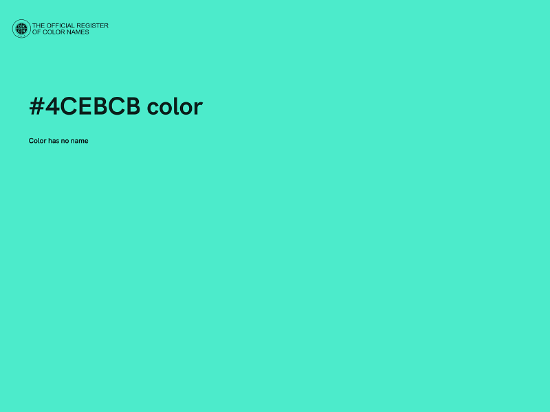 #4CEBCB color image