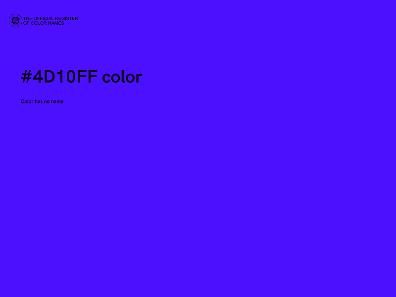 #4D10FF color image