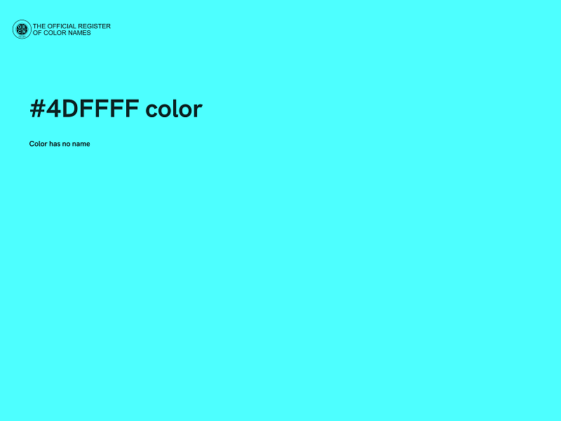 #4DFFFF color image