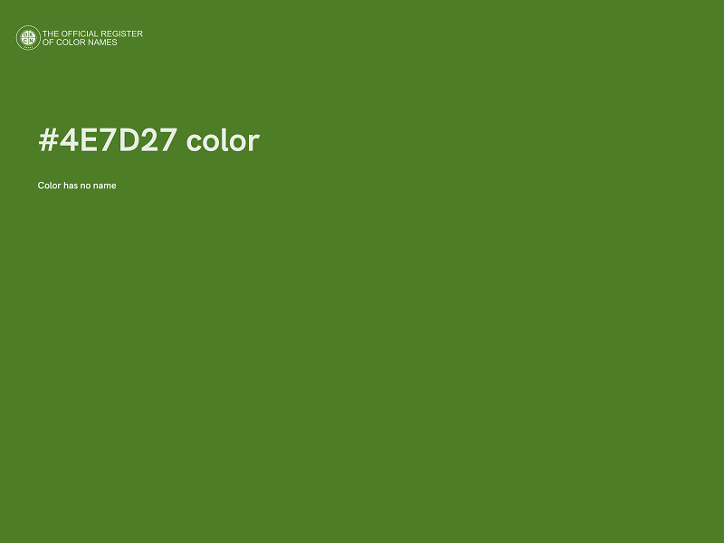 #4E7D27 color image