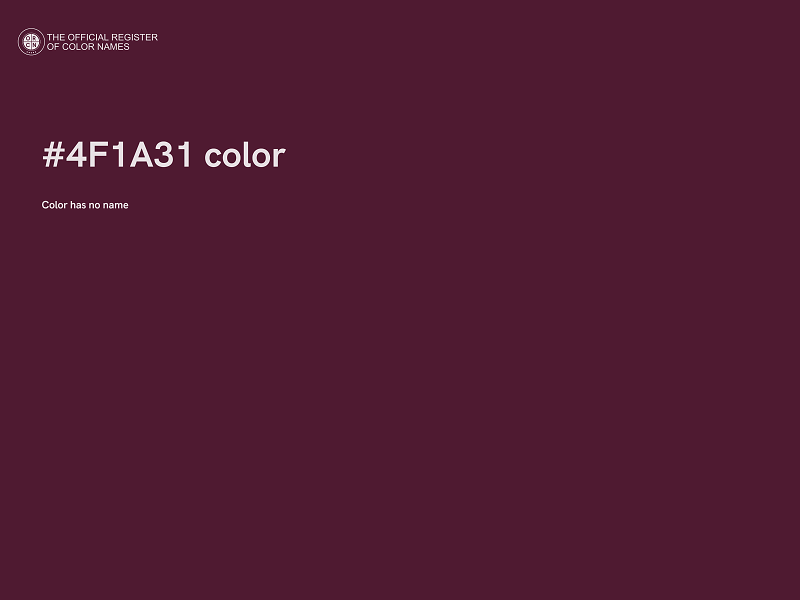 #4F1A31 color image