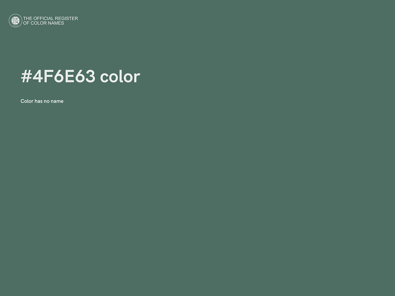 #4F6E63 color image