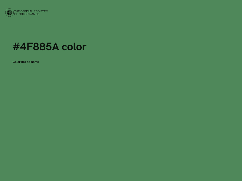 #4F885A color image