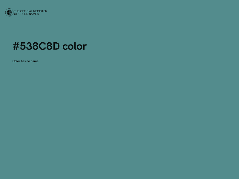 #538C8D color image