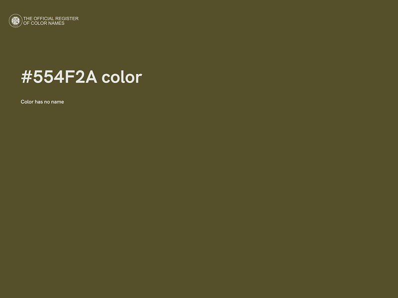 #554F2A color image