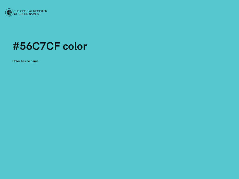 #56C7CF color image