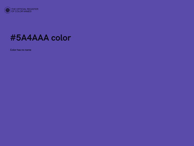 #5A4AAA color image