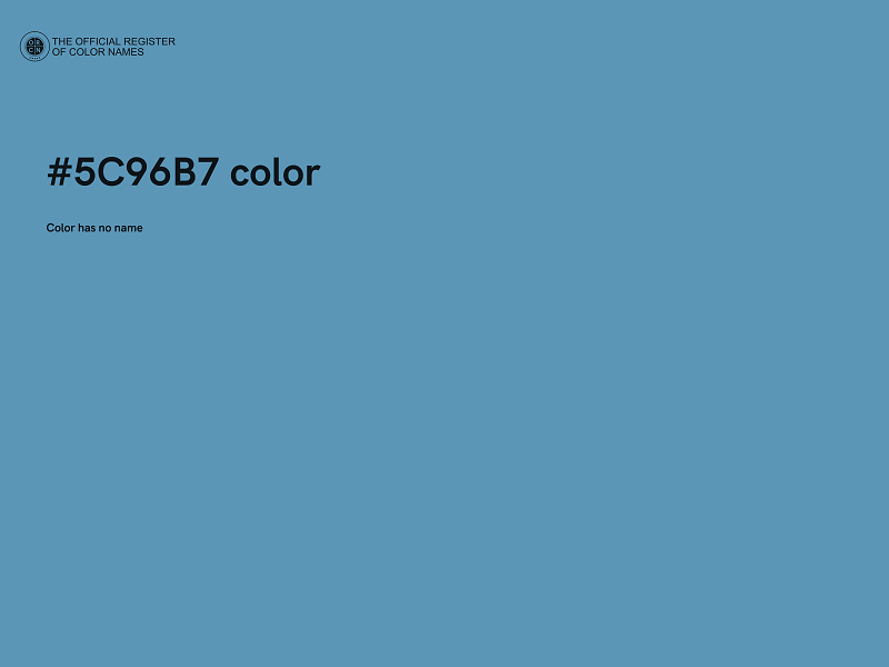 #5C96B7 color image