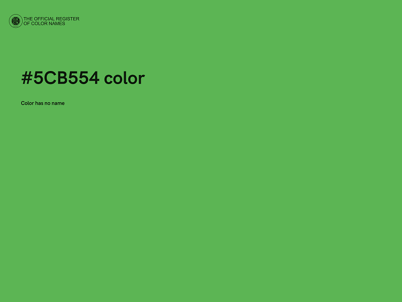 #5CB554 color image