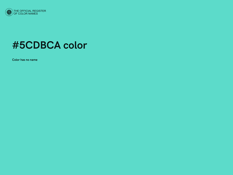 #5CDBCA color image