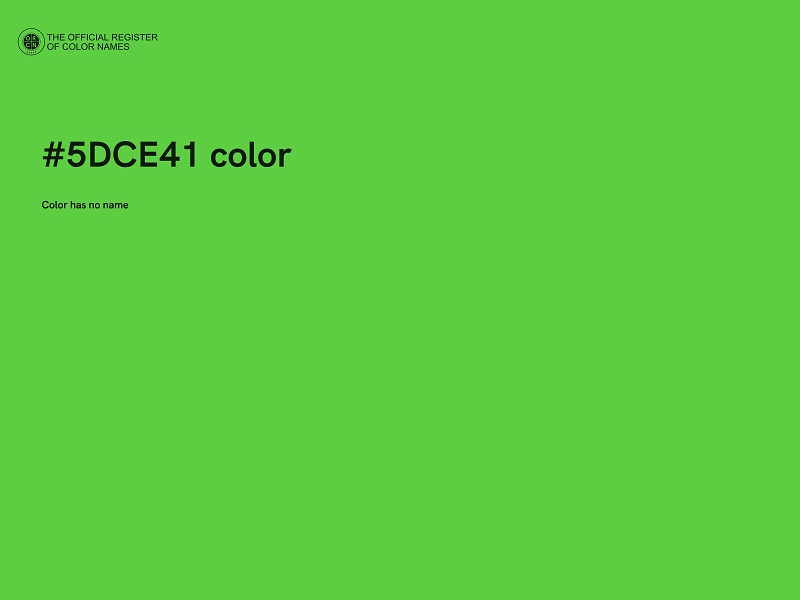 #5DCE41 color image