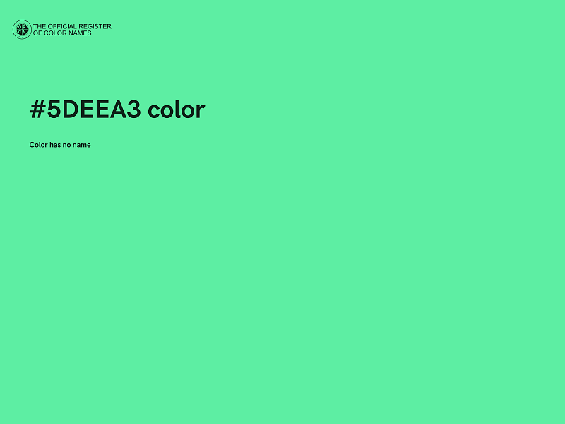 #5DEEA3 color image