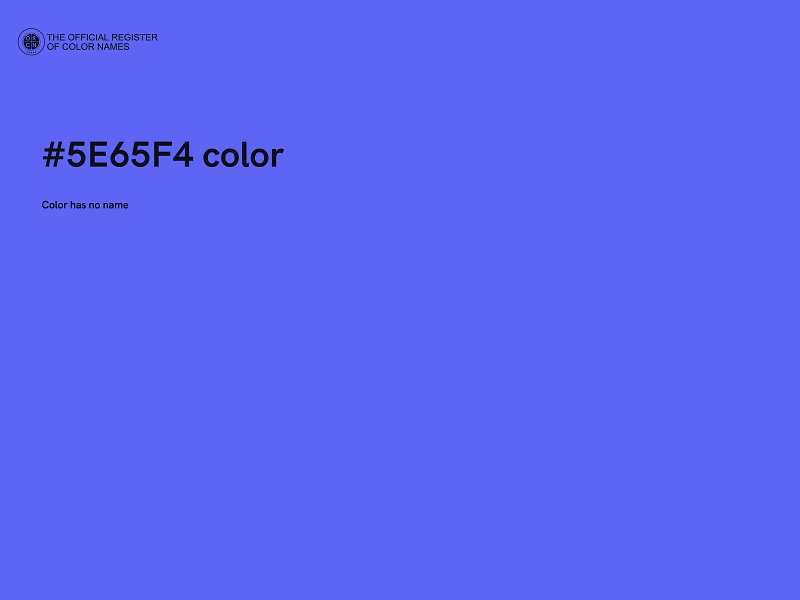 #5E65F4 color image