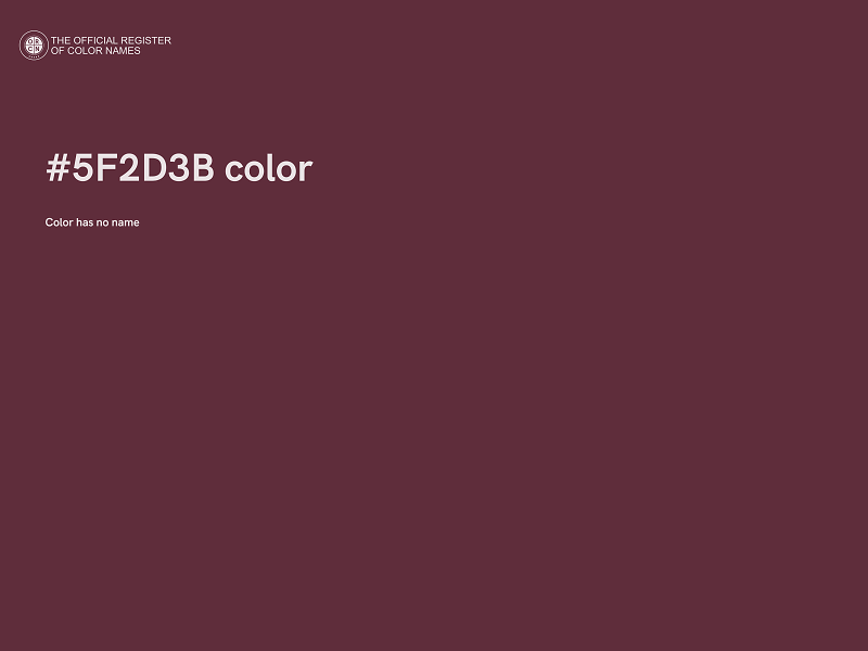 #5F2D3B color image