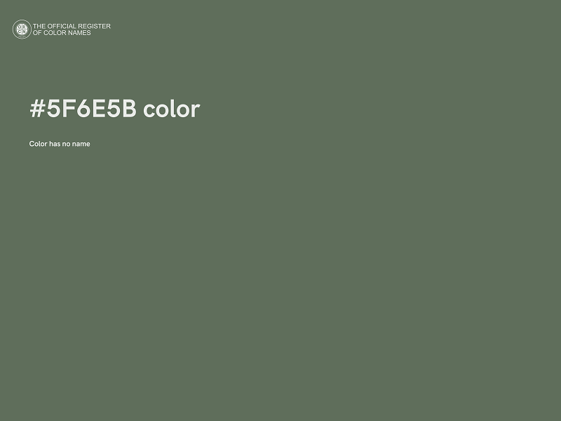 #5F6E5B color image