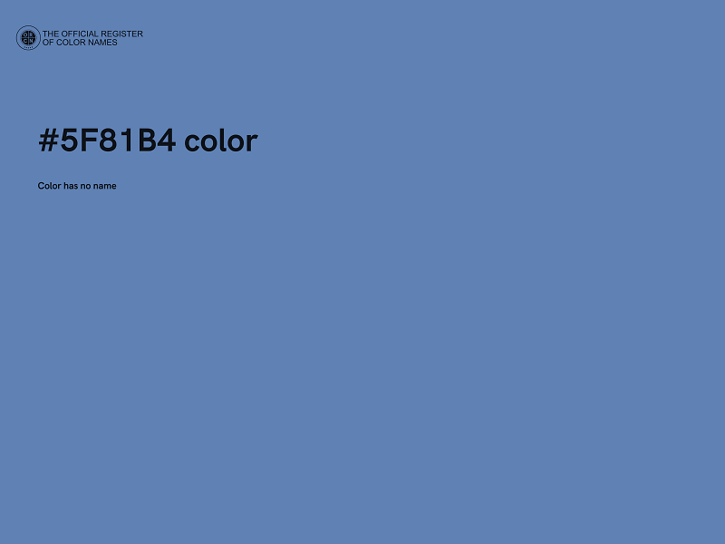 #5F81B4 color image