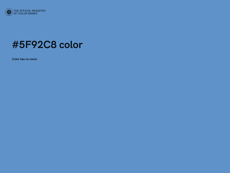 #5F92C8 color image