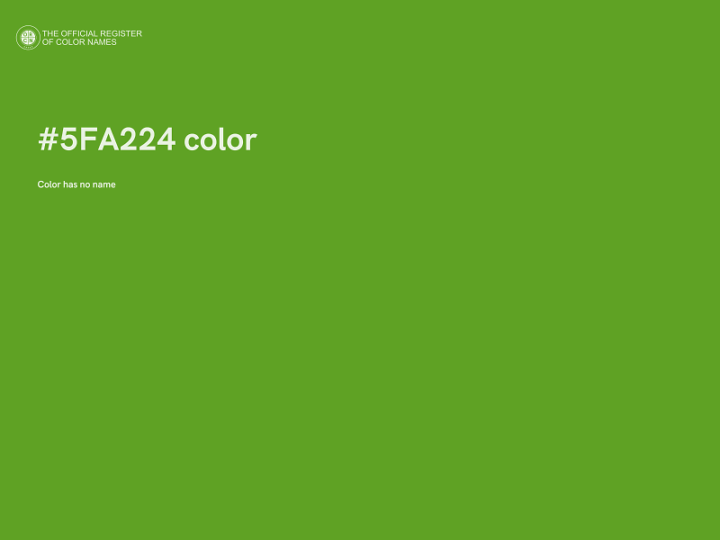 #5FA224 color image