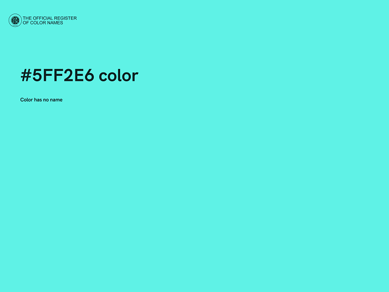 #5FF2E6 color image