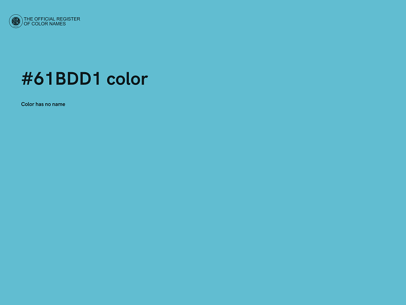 #61BDD1 color image