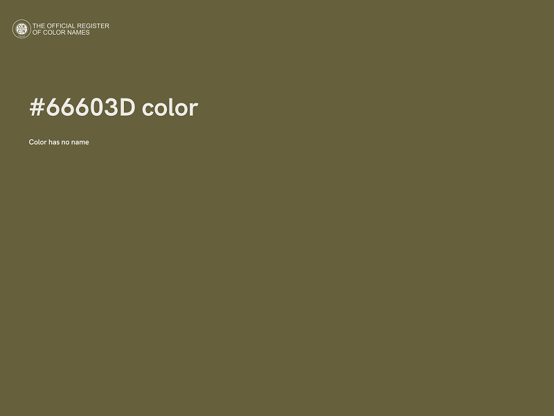 #66603D color image