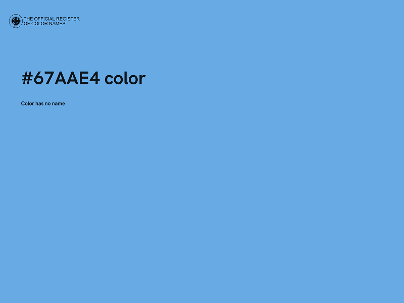 #67AAE4 color image