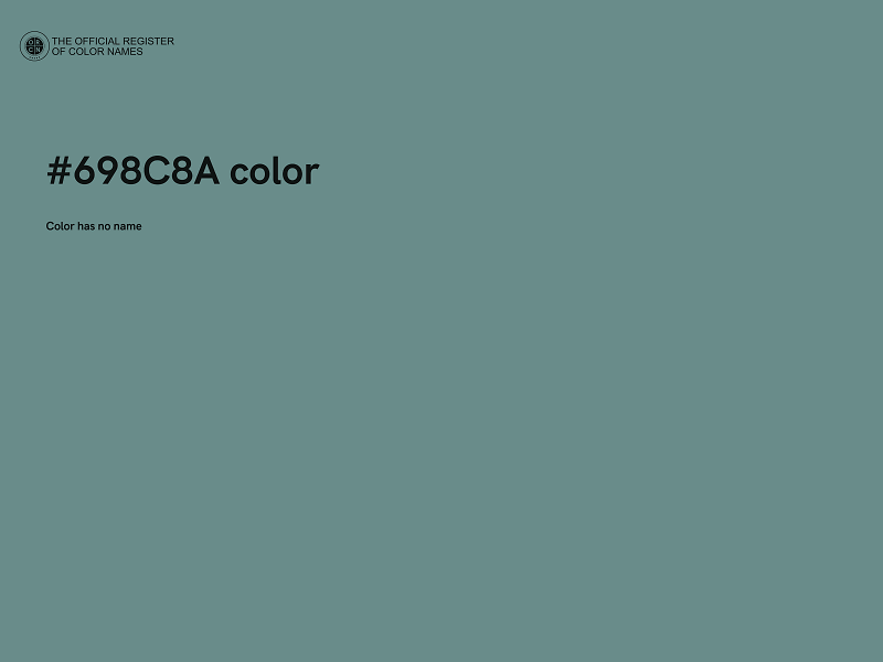 #698C8A color image