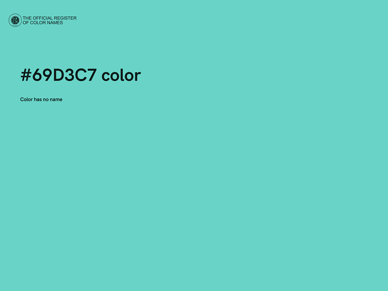 #69D3C7 color image