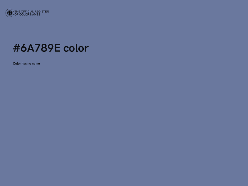 #6A789E color image