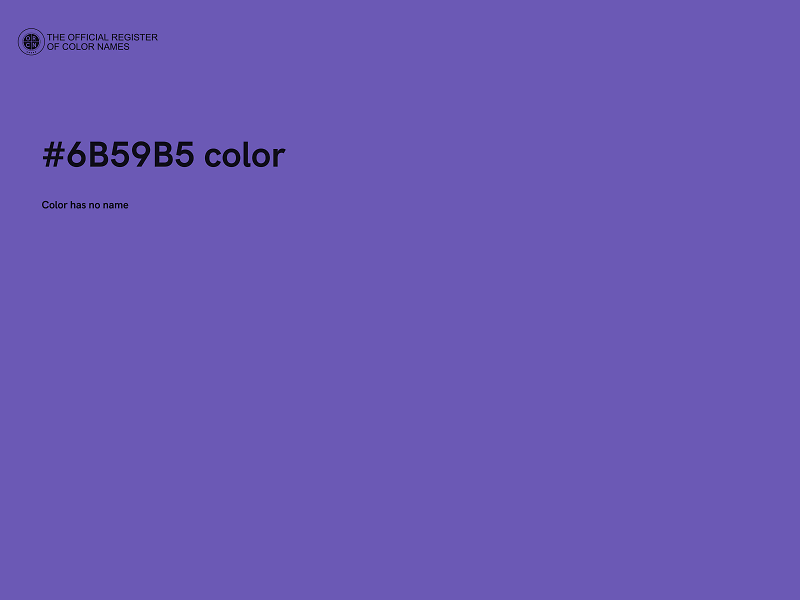 #6B59B5 color image