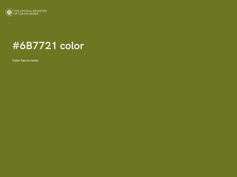 #6B7721 color image