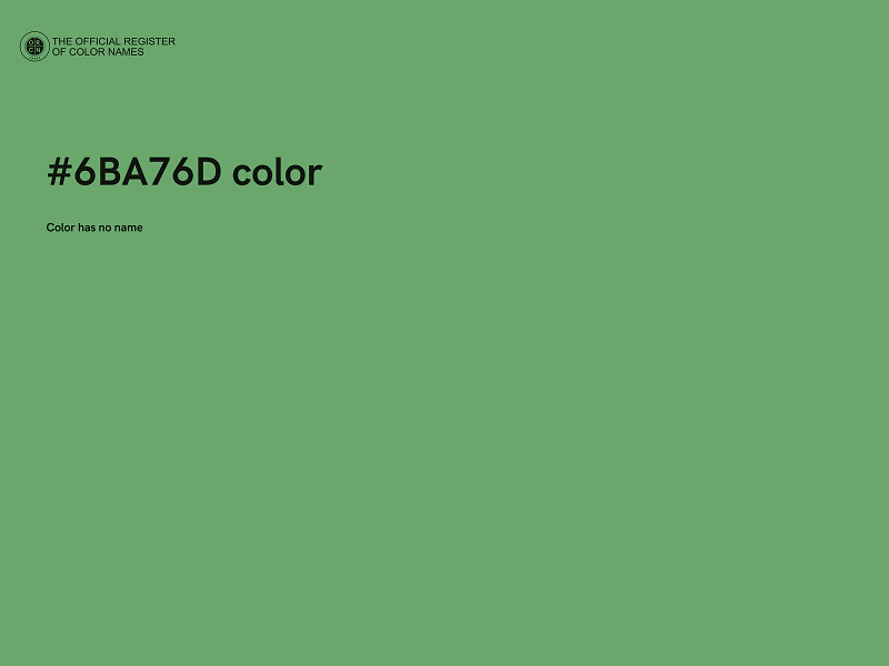 #6BA76D color image