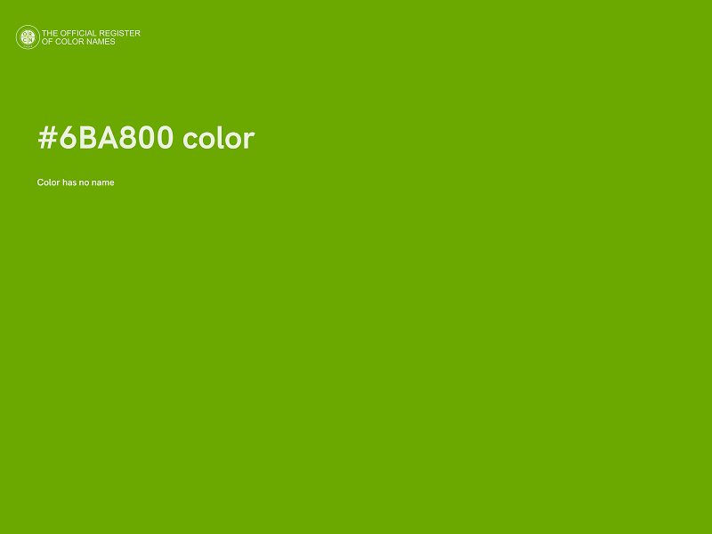 #6BA800 color image