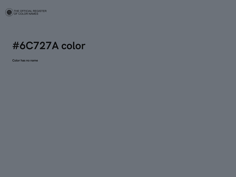 #6C727A color image