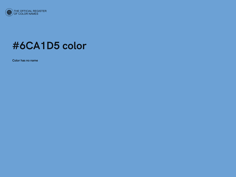 #6CA1D5 color image