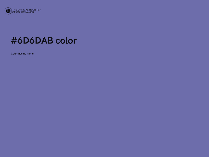 #6D6DAB color image