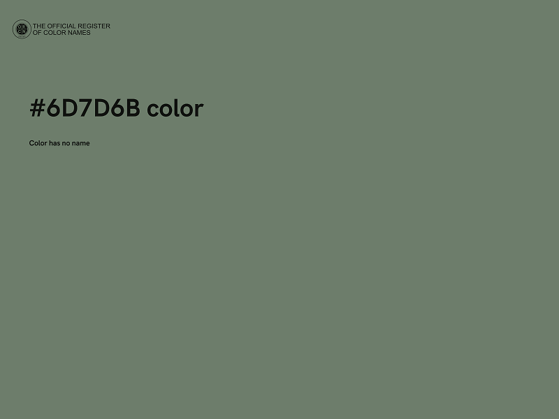 #6D7D6B color image