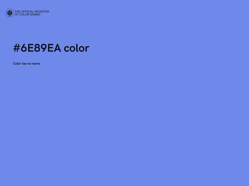 #6E89EA color image