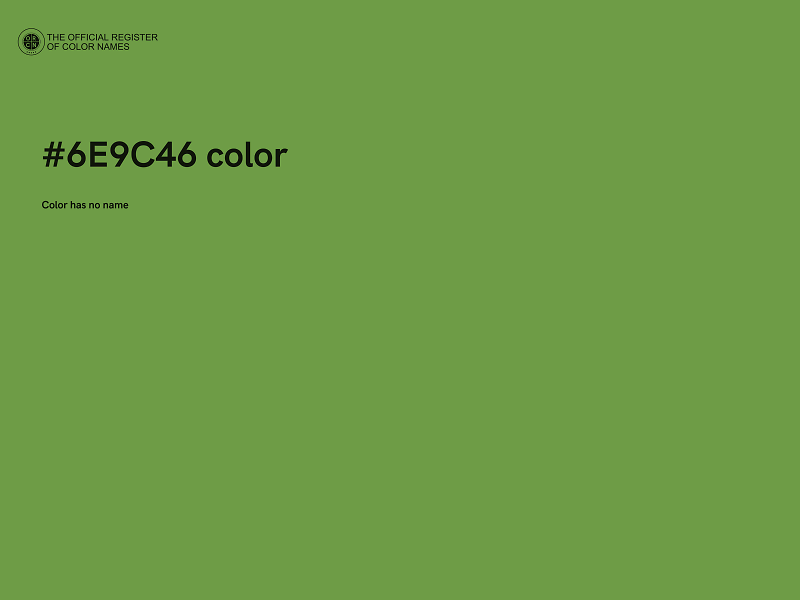 #6E9C46 color image