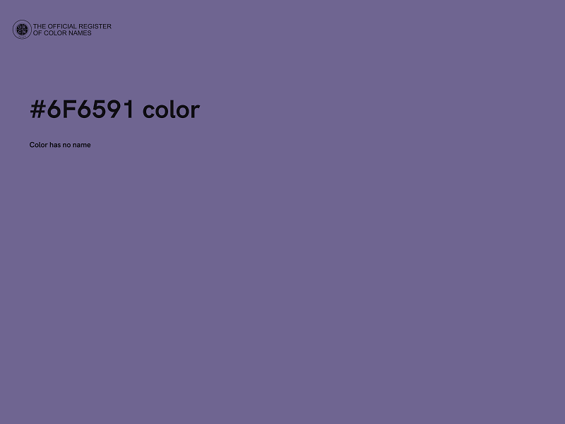 #6F6591 color image