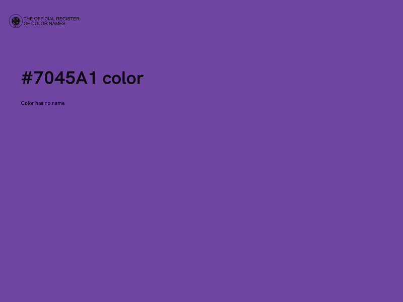 #7045A1 color image