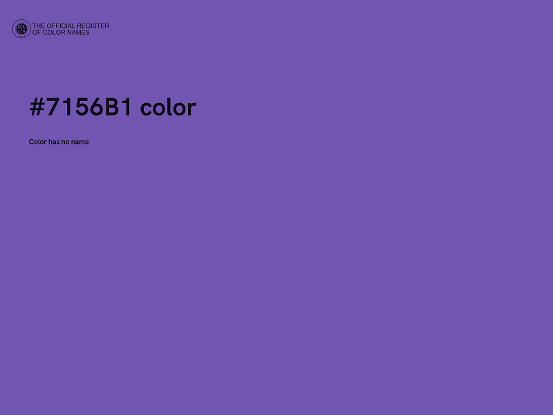 #7156B1 color image