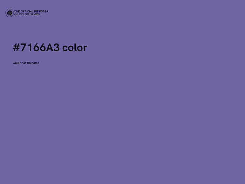 #7166A3 color image