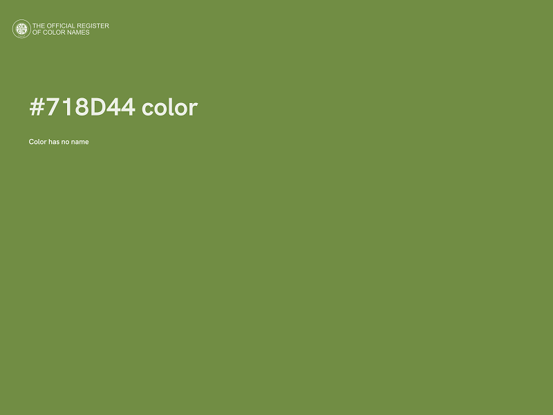 #718D44 color image